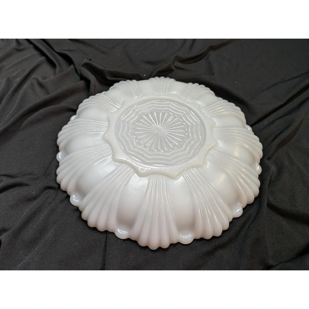 Vintage Milk Glass Anchor Hocking Fire-King Deviled Egg Plate